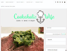 Tablet Screenshot of cookaholicwife.com